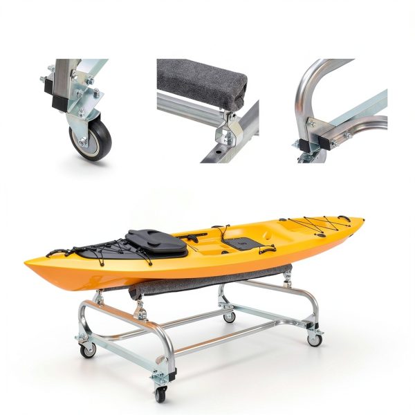 ECOTRIC Boat Trailer Stand Galvanized Steel-5