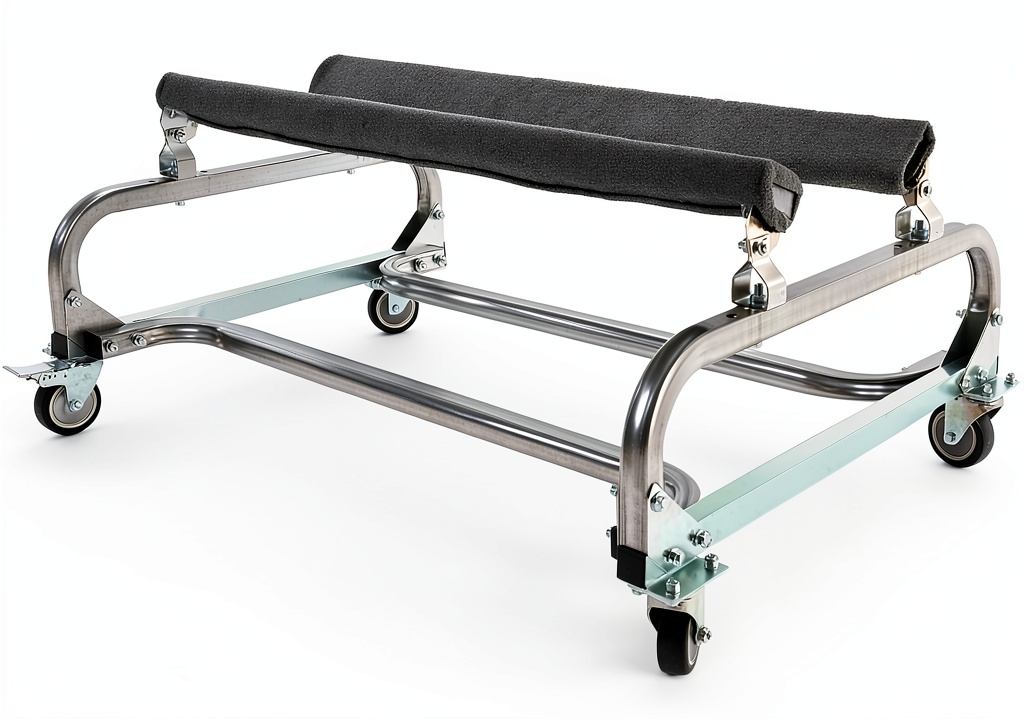 ECOTRIC boat trailer stand in use