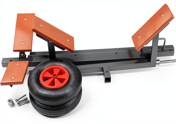 CUSON Adjustable Boat Trailer with Wheels and Handle-6