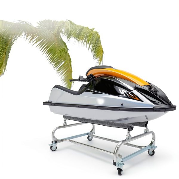 ECOTRIC Boat Trailer Stand Galvanized Steel-3