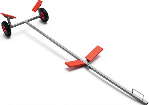 CUSON Adjustable Boat Trailer with Wheels and Handle-0