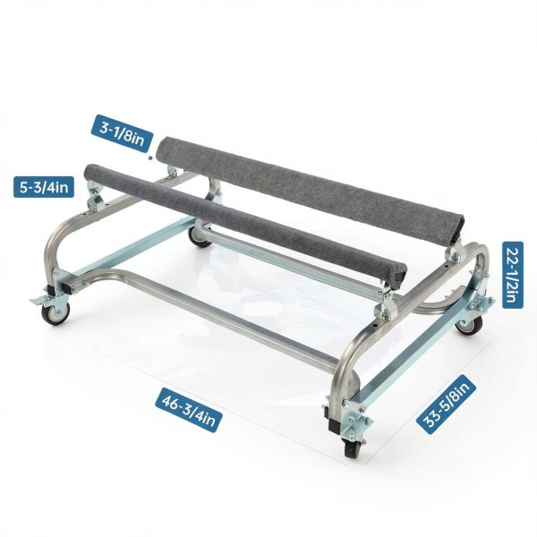 ECOTRIC Boat Trailer Stand Galvanized Steel-1