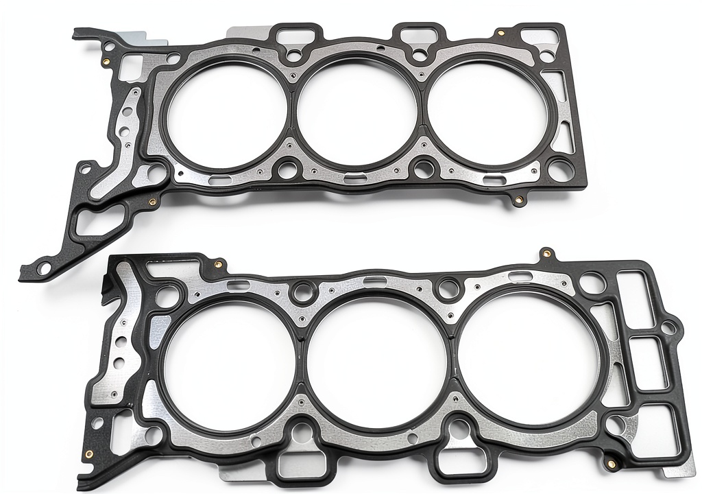 Installing GXARTS Head Gasket Set for Buick and Cadillac on a wooden workbench